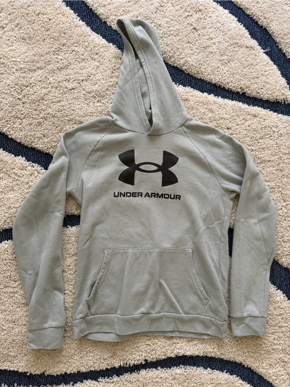 Under Armour Sage Green Hoodie with Black Logo